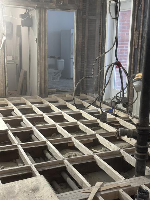 Remplacement de la structure de plancher et des solives